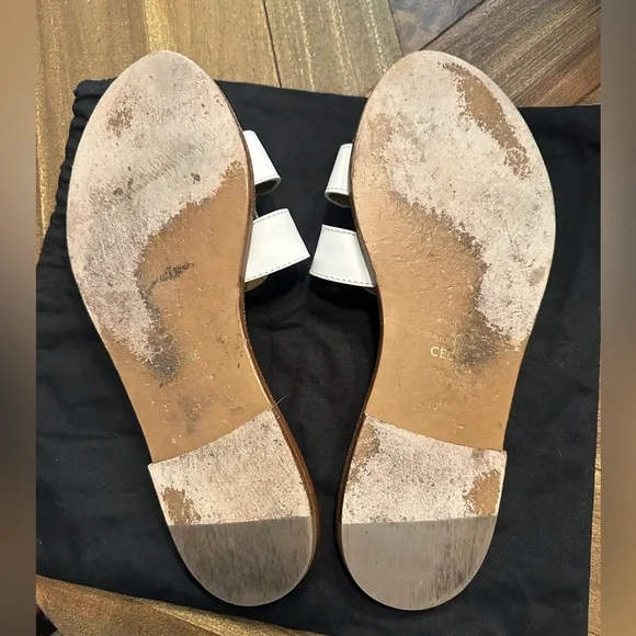 Celine Triomphe sandal white size 41 - Picture 7 of 8